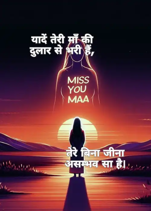 80+ Miss You Maa Shayari माँ के लिए खास शायरी